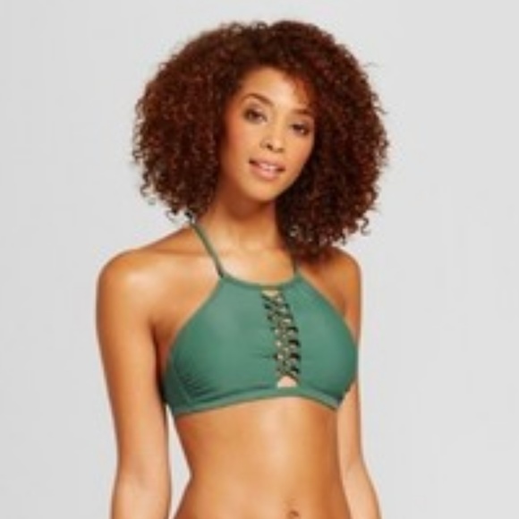 Xhilaration Other - Size M Army Green Bikini Top